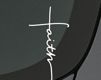 Sticker voiture foi, croix foi, foi, sticker voiture religieuse, sticker religieux, sticker chrétien, sticker catholique,