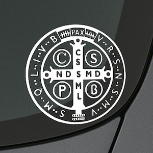 St. Benedict Decal: Patron Saint, Protection Against Evil
