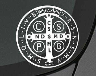 St. Benedict Decal: Patron Saint, Protection Against Evil