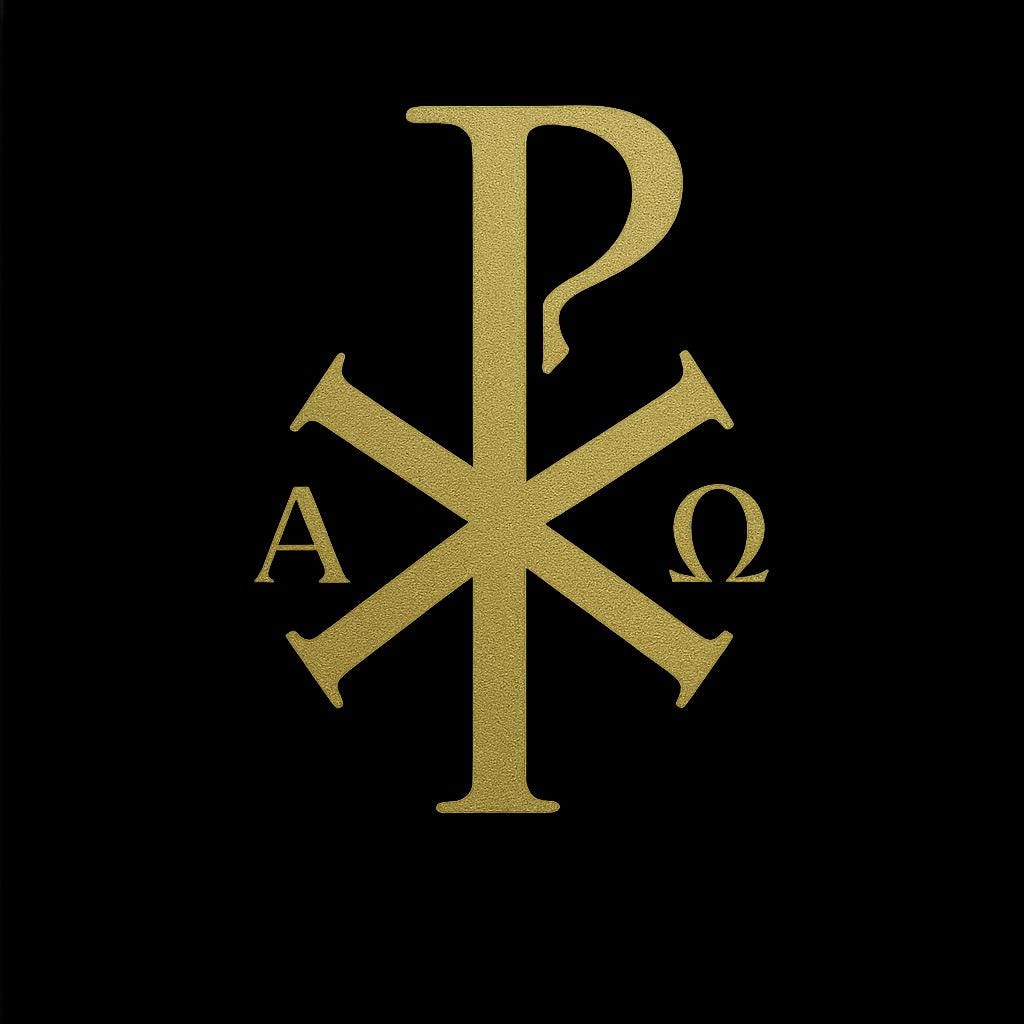 Chi Rho Alpha Omega Vector Christian Chi Rho Alpha Omega Decal | Catholic Religious Vinyl Sticker ...