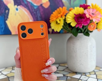 Personalized iPhone 13-17 Case Custom Name Engraved Protective Gift Cover