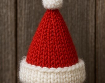 Lot De 10 Mini Bonnets De Noël Tricotés - 4,5 X 3 Cm, Rouge Ou Vert | Décoration Sapin, Poupées, Sucettes, DIY - 9
