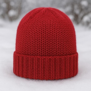 Klassische Kuschelige Strickmütze