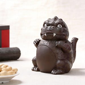 Bule Yixing Zisha chinês feito à mão, bule para chá estilo Gongfu com formato de criatura fofa, presente exclusivo para amantes de chá.