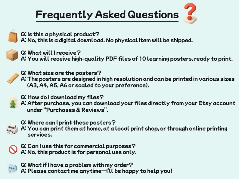 Kids Personal Hygiene Posters – Digital Download, Educational Wall Art, Printable PDF | Ukhoyya Kids Design image 10