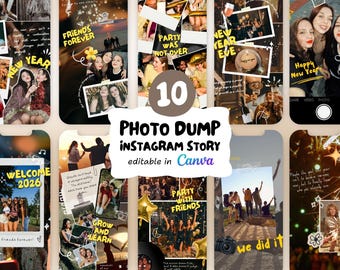 Story Telling Scrapbook Instagram Story Templates – Editable Canva Design