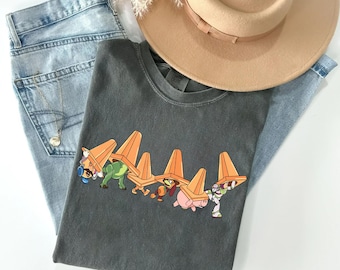 Funny Cowboy and Friends Roading Png, Toy Traffic Cones Png, Friendship Png, Friend Trip Png, Family Vacation Png, Matchong Family PNG