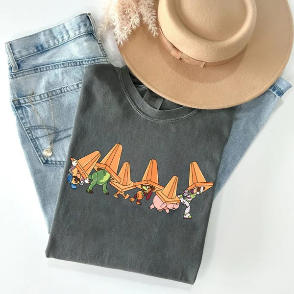 Funny Cowboy and Friends Roading Png, Toy Traffic Cones Png, Friendship Png, Friend Trip Png, Family Vacation Png, Matchong Family PNG