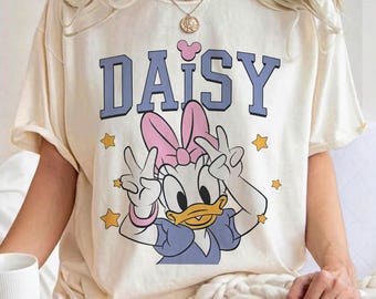 Classic Daisy Duck png, Retro Girl Disney PNG, Disneyland Girls Trip Matching, Magic Kingdom Park Walt Disney World Tee