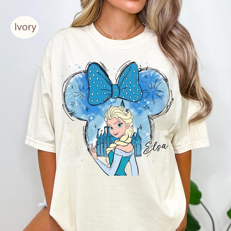 Disney Elsa Frozen PNG, Disney Matching Minnie Ears Elsa Trip Design ...