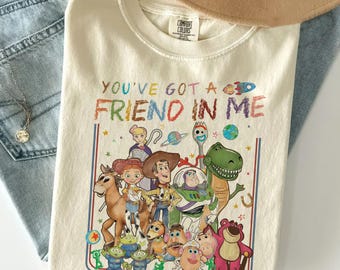Retro Toy Story 1995 PNG, Woody Buzz Pixar Fest, You've Got A Friend In Me PNG, WDW Disneyland Family Trip Shirt 2026