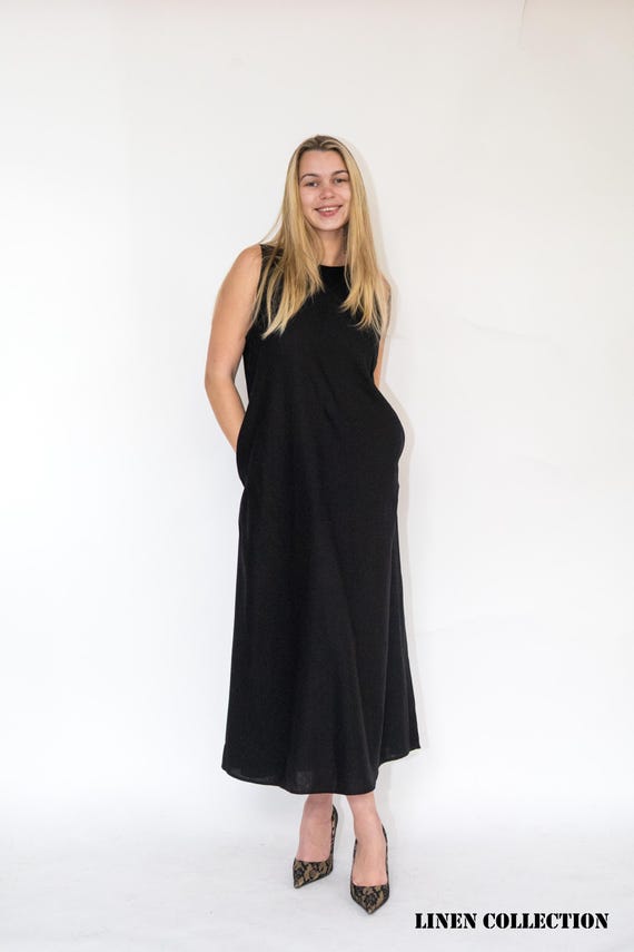 slim fit dress slacks Essential Sleeveless Midi Dress, Saladine  Alembika U.S