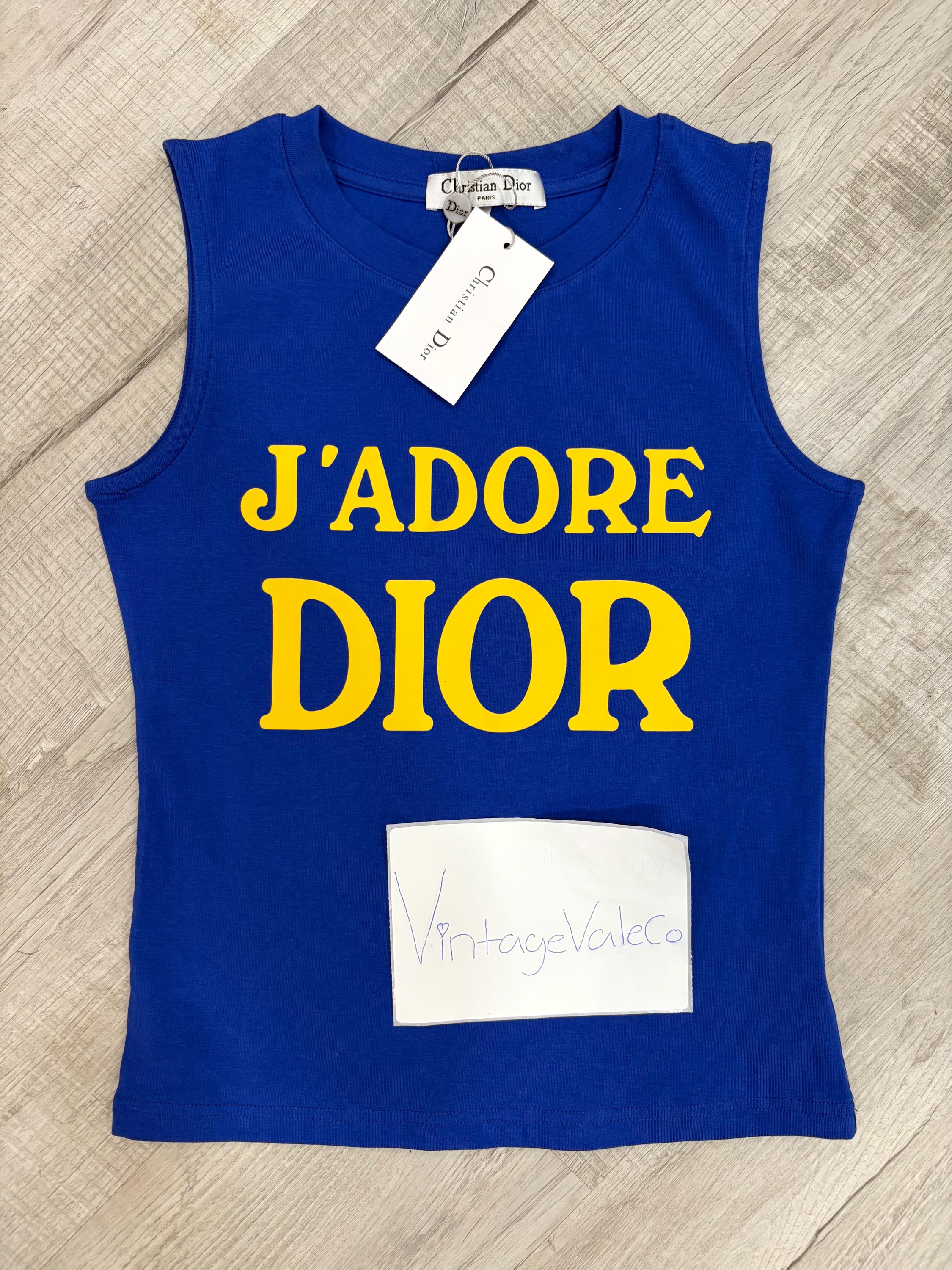 美品⭐︎本物 Christian Dior j'adore DIOR タンクトップ DIOR | J'Adore Dior タンクトップ コットンジャージー