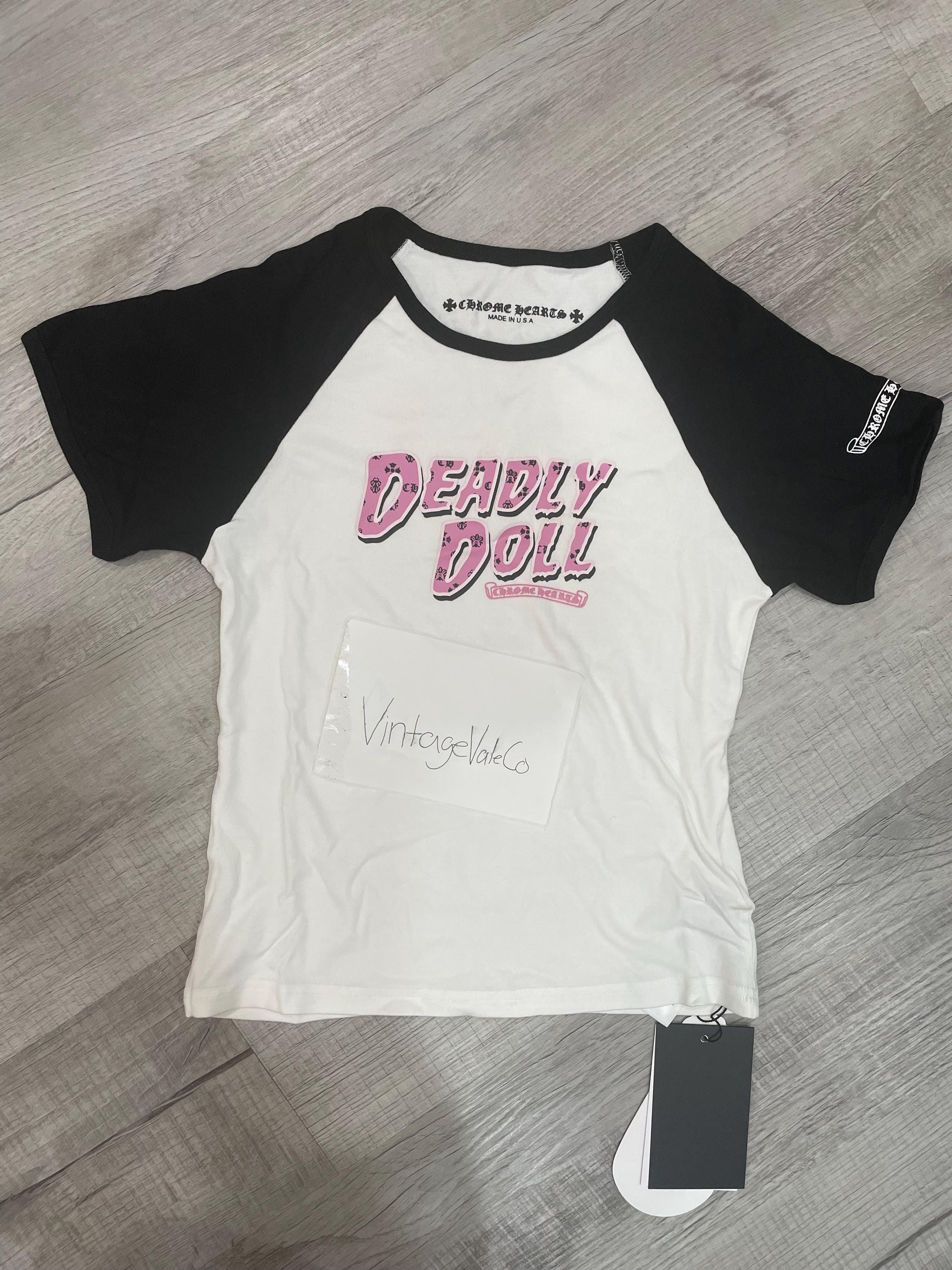 1nspired Chr0me H3arts Deadly Doll Womens Baby Tee| Comfortbale
