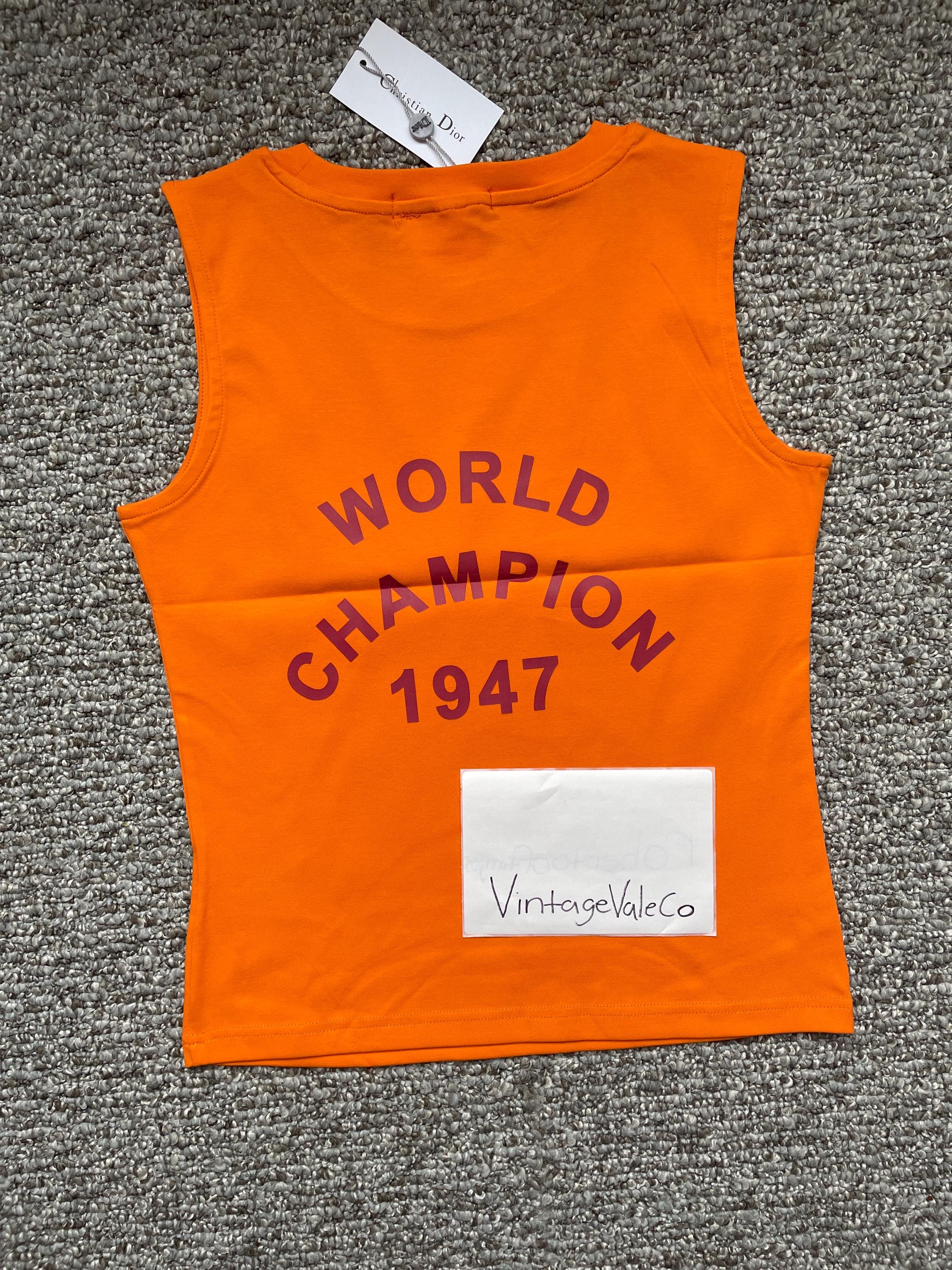 Vintage Chr1st1an D1or J'adore Dior Women's Logo Print Tank Top