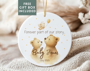 Baby Loss Ornament, Baby Loss Gift, Miscarriage Ornament, Miscarriage Gift, Stillborn Loss Angel Baby Memorial Ornament, Pregnancy Loss Gift