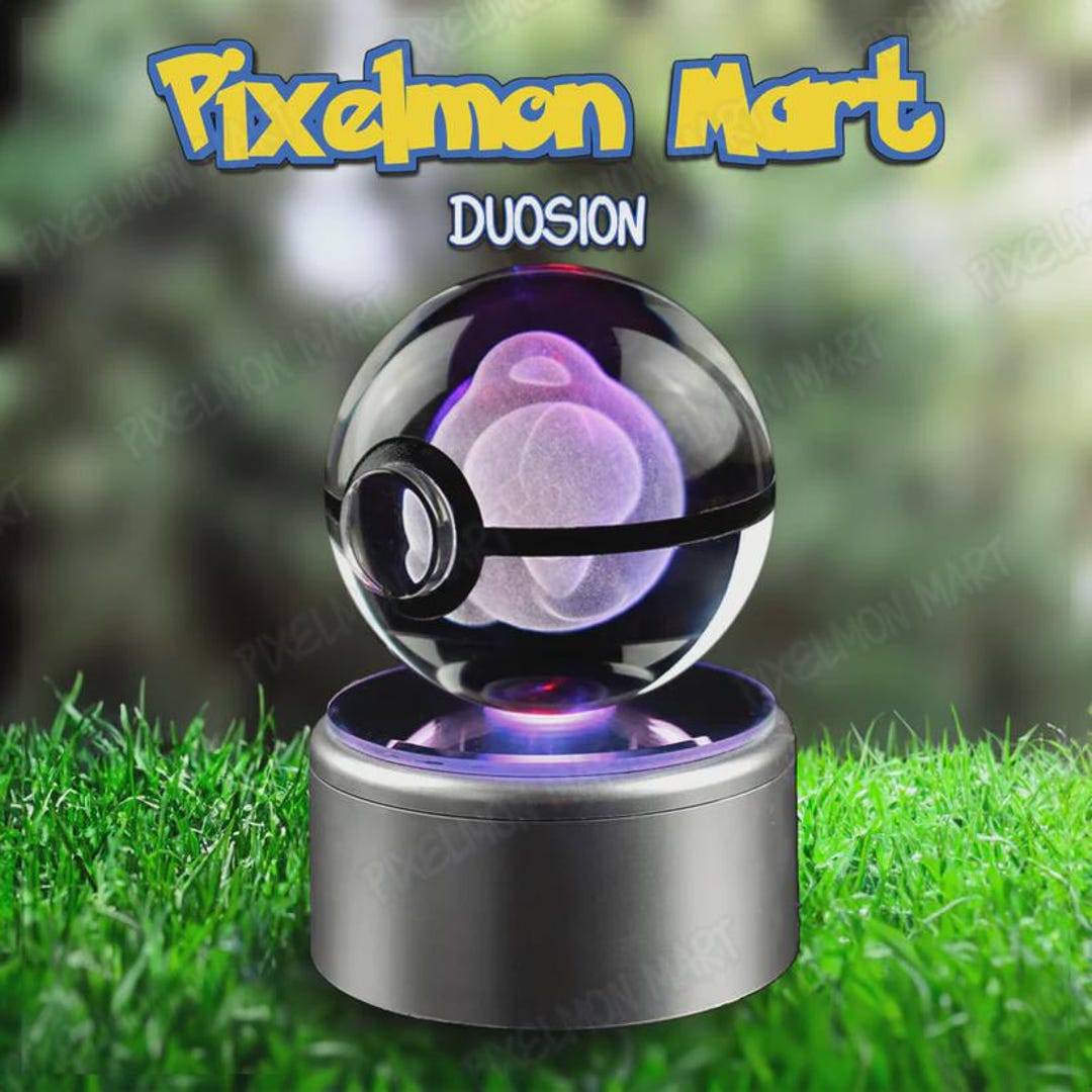 Pokeball Led Duosion | Crystal Pokeball Pokemon Lamp - LED Night Light Display ...