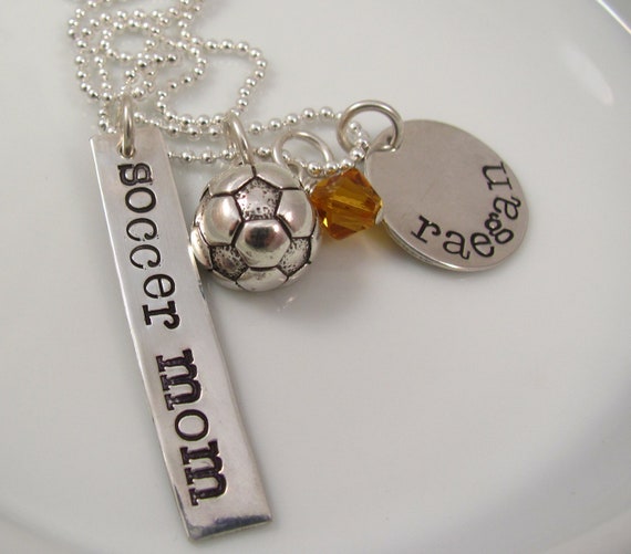 Items similar to LOVE OF SOCCER Sterling Silver Custom Personalized
