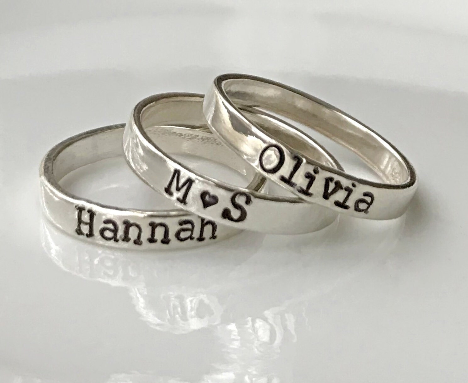 Order Name Engraving Ring / Couple Silver Ring Online From Sri Selvalakshmi  Jewellers,Namakkal