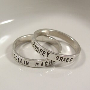 Personalized Word Ring-hand Stamped Ring- Inspirational Words ...