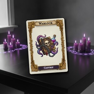 Warlock Spell Cards | Printable D&D 5.5e Deck (Digital Download)