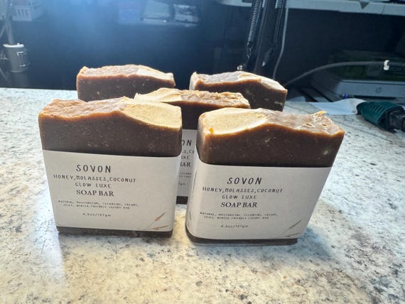 Honey, Molasses, Coconut Milk (Glow luxe Bar Soap)