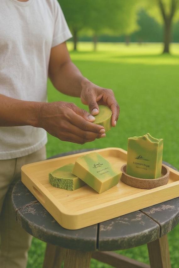 Handmade Peppermint Essential Oil Soap: Creamy, Bubbly