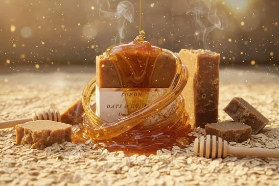 Oatmeal Honey Soap: Natural, Gentle Exfoliation