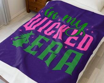 Manta de felpa de terciopelo In My Wicked Era, inspirada en el concierto de la gira de Eras
