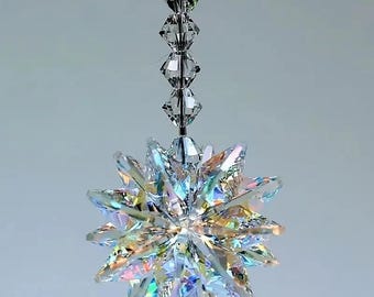 スワロフスキークリスタルクリアビッグ2' 50 mmクリア「ダリアの花