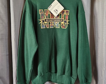 Vintage 90s Jansport NMU Northern Michigan University Sweatshirt Green XL USA