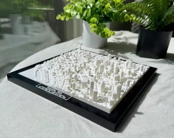 Seattle 3D City Model Map Wall and Table Art Figurine
