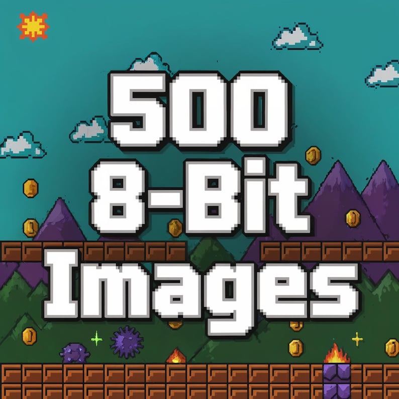 500 8-bit Pixel Art Images | Retro Pixel Backgrounds, 8bit Digital ...
