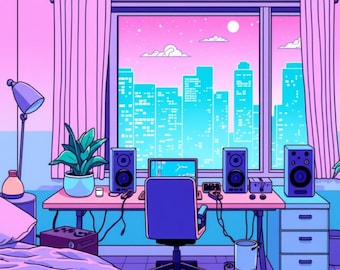 Escena animada Lo-Fi Vol. 1 / Música relajante en bucle / Fondo relajante para streaming, YouTube y Twitch