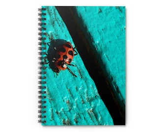 Red Spotted Ladybug Spiral Notebook | Ruled Journal