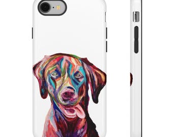 Colorful Labrador Portrait Phone Case | Dog Lover Gift