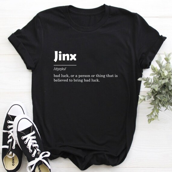 Jinx Dictionary Definition Tshirt Arcane League of Legends Etsy
