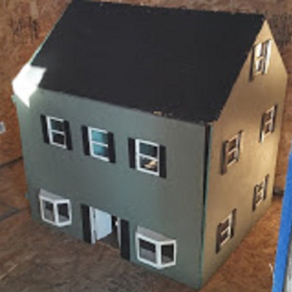 PRICE DROP-Magnificent Dollhouse Ready for Miniature Interior Decorator