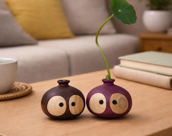 Statuette in miniatura di legno intagliate a mano, decorazioni rustiche e stravaganti per mensole, piccoli ornamenti a forma di animali