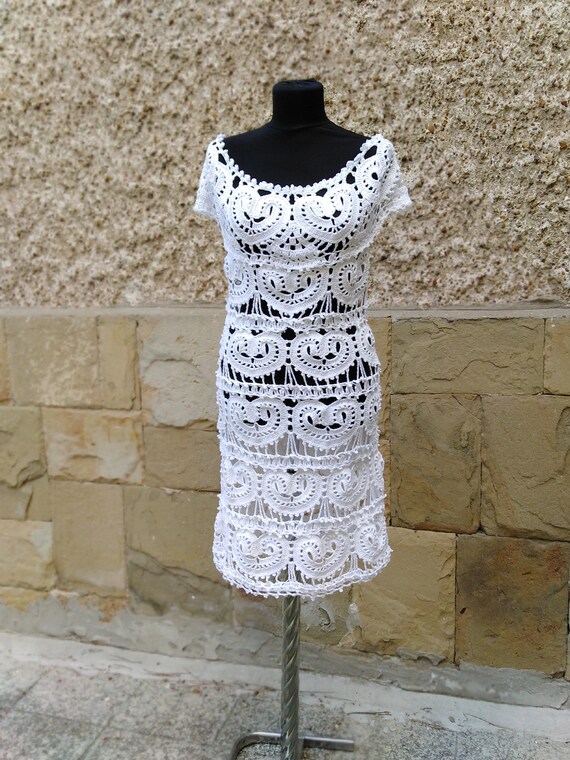 White dress hotsell with hearts