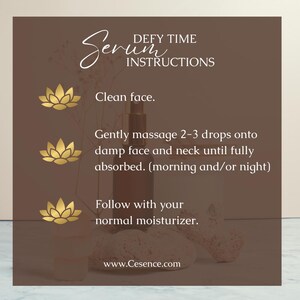 Defy Time Serum: Anti-Aging Glow Facial Oil with Jojoba, Castor & Frankincense. image 11