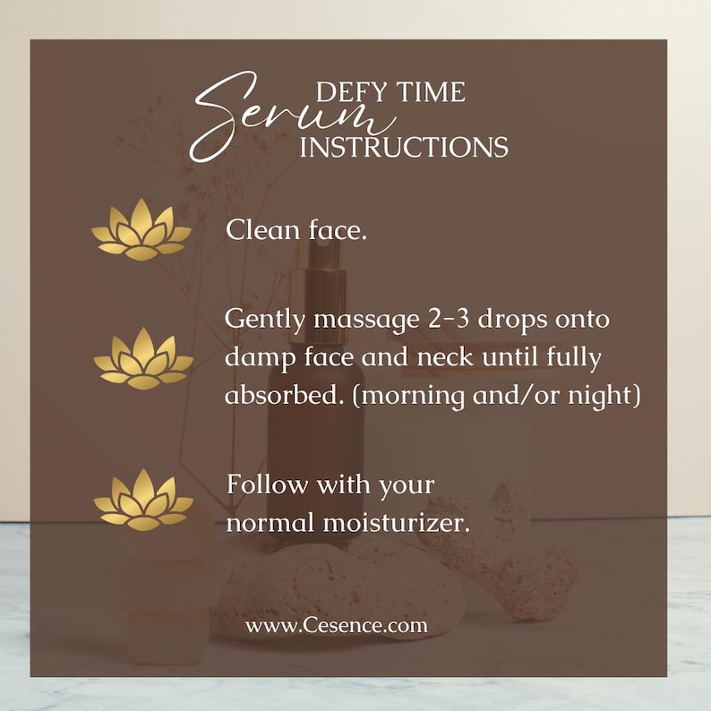 Defy Time Serum: Anti-Aging Glow Facial Oil with Jojoba, Castor & Frankincense. image 11