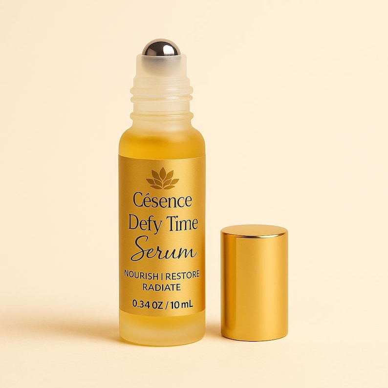 Defy Time Serum: Anti-Aging Glow Facial Oil with Jojoba, Castor & Frankincense. image 5