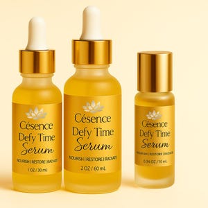 Defy Time Serum: Anti-Aging Glow Facial Oil with Jojoba, Castor & Frankincense. image 3