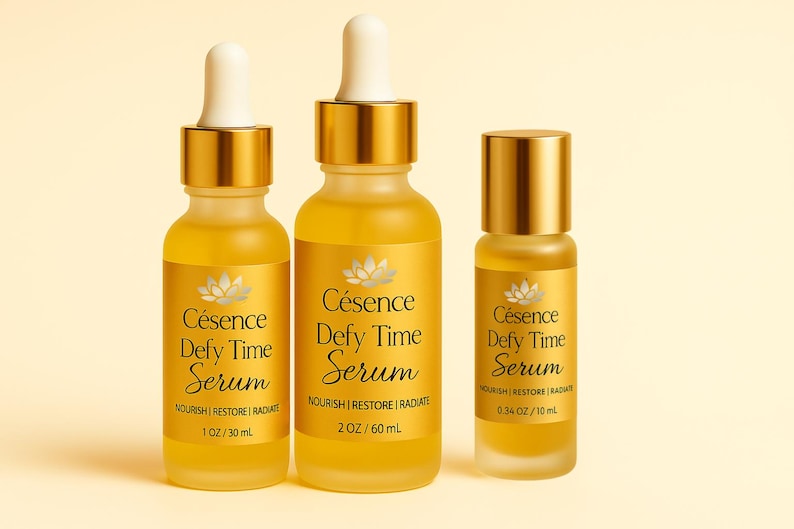 Defy Time Serum: Anti-Aging Glow Facial Oil with Jojoba, Castor & Frankincense. image 3