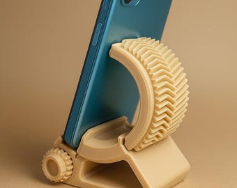 Supporto per telefono regolabile stampato in 3D | Supporto per smartphone moderno | Accessorio da scrivania fatto a mano dal Belgio