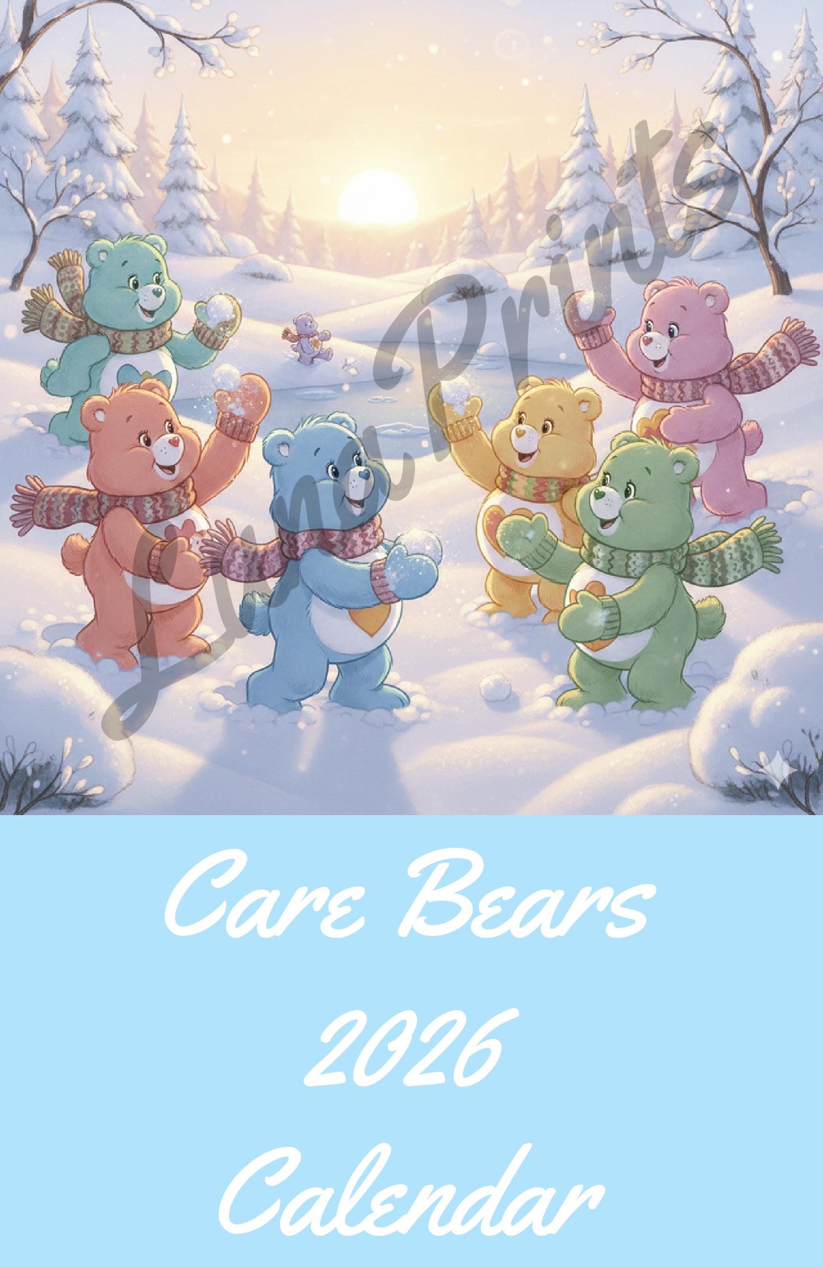 thumbnail image 2 of Official Care Bears Calendar 2026 Monthly Wall Calender 12 Month | American Made In The USA 2 of 14