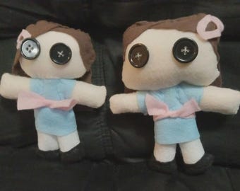 The Grady Twins (The Shining) custom handmade horror literature plush