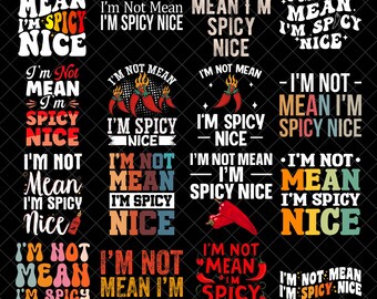 Bundle Png Je ne suis pas méchant, sympa, design de chemise sarcasme girly drôle, sublimation coquette sarcastique, numérique rétro mignon et sarcastique pour femmes