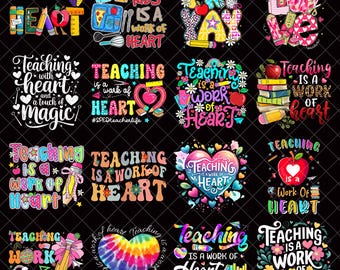 Enseigner est une oeuvre de coeur png, Fête de l'enseignant png, appréciation de l'enseignant, premier jour d'école png, cadeau pour enseignant png, retour à l'école